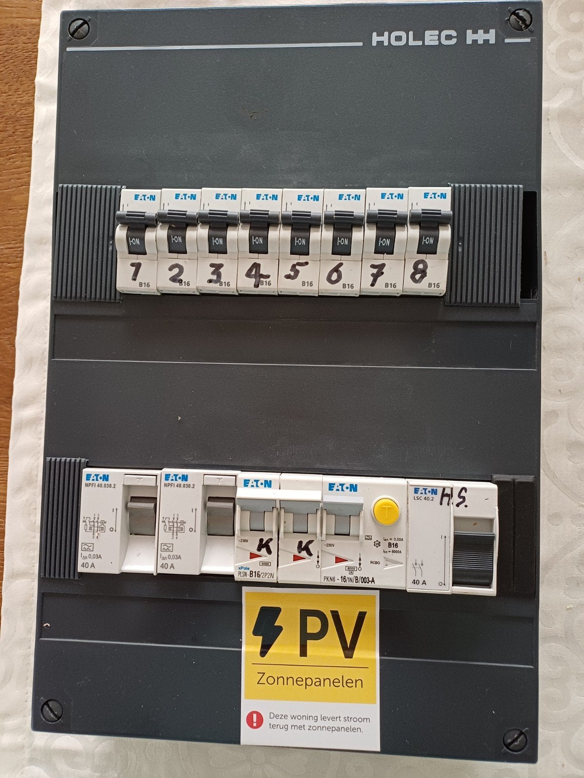 Holec HH Groepenkast met Eaton componenten en PV-aansluiting, Ophalen, Overige typen