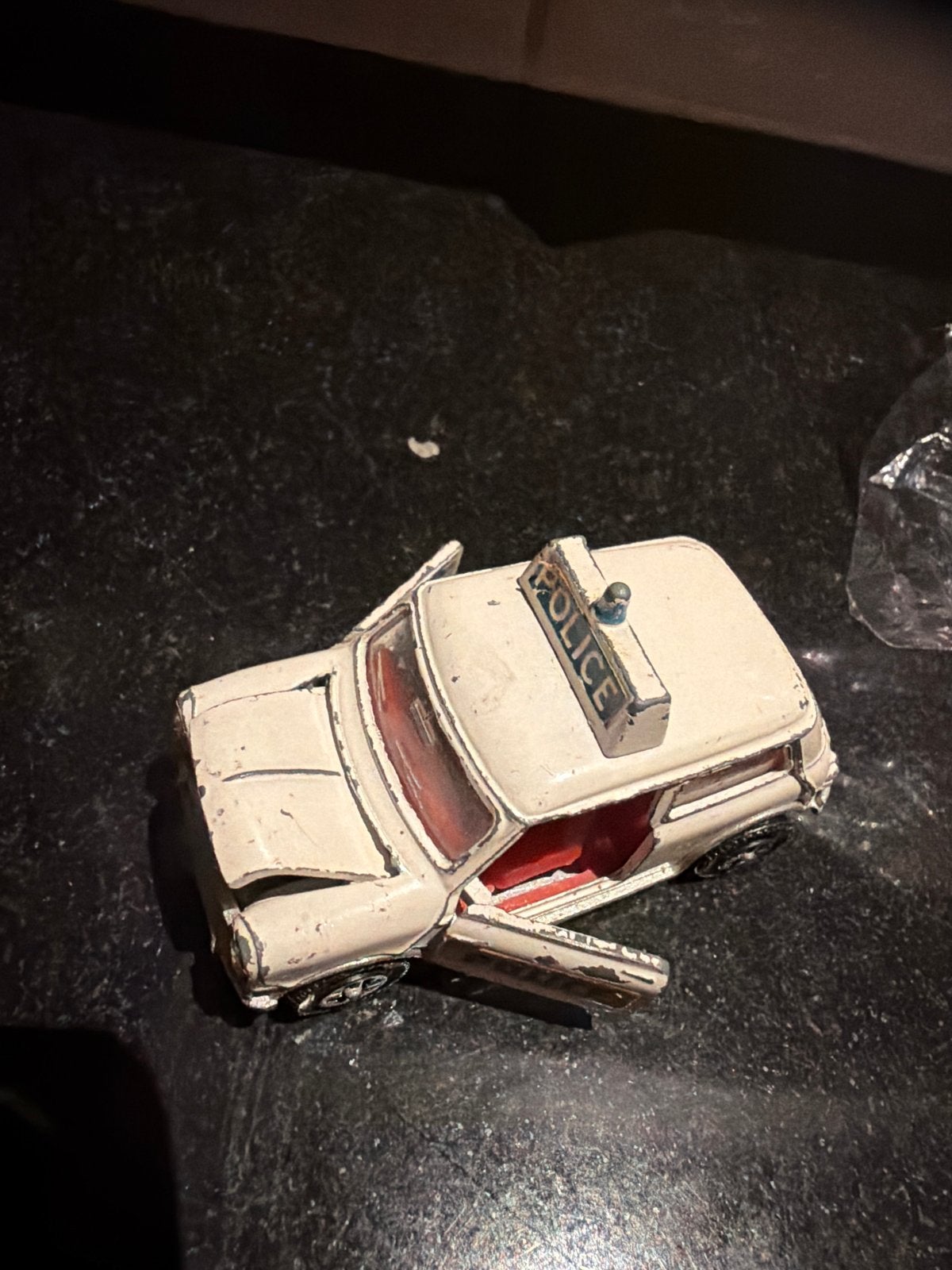 Dinky Toys 1/43 Austin Mini Politieauto, F, Gebruikt, Auto, Dinky Toys