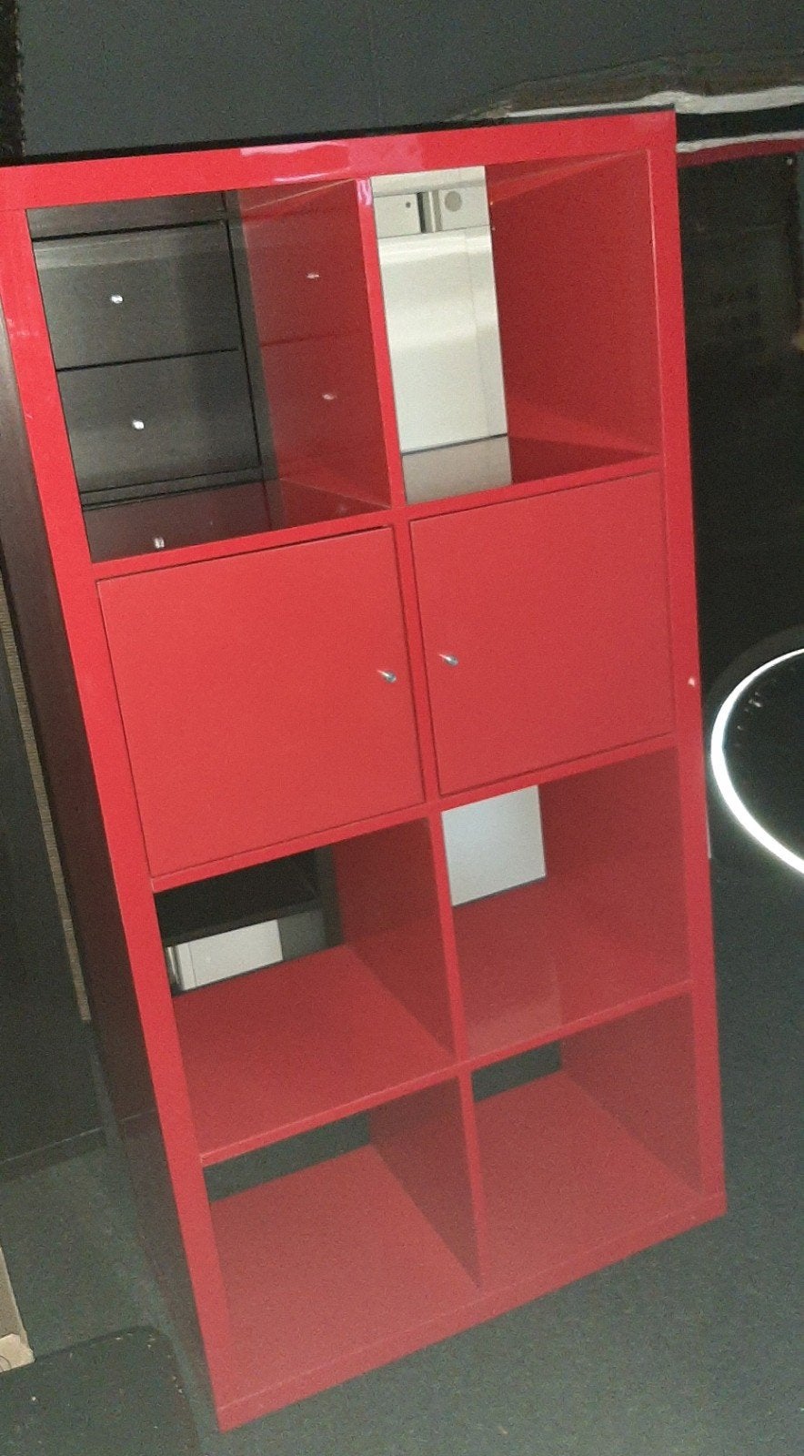 ikea kallax Vakkenkast met 2 deurtjes, Ophalen, Zo goed als nieuw
