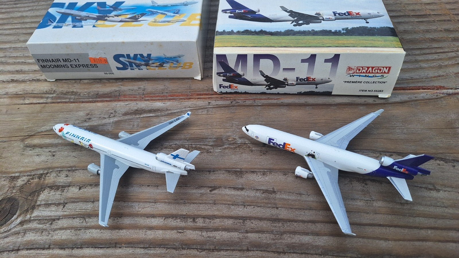 Dragon Wings MD-11 Vliegtuigmodellen - FedEx & Finnair, Overige merken, 1:200 of kleiner, Ophalen of Verzenden, Zo goed als nieuw