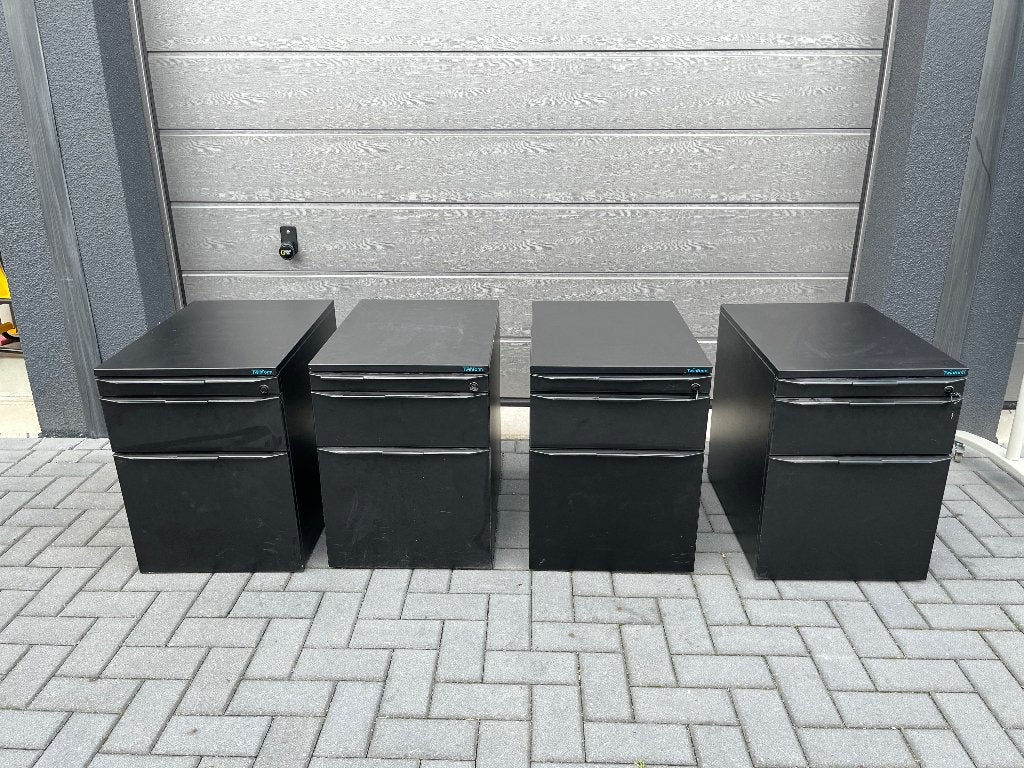 4 onder bureau ladekasten, Huis en Inrichting, Gebruikt, 3 of 4 laden, Minder dan 100 cm, Metaal