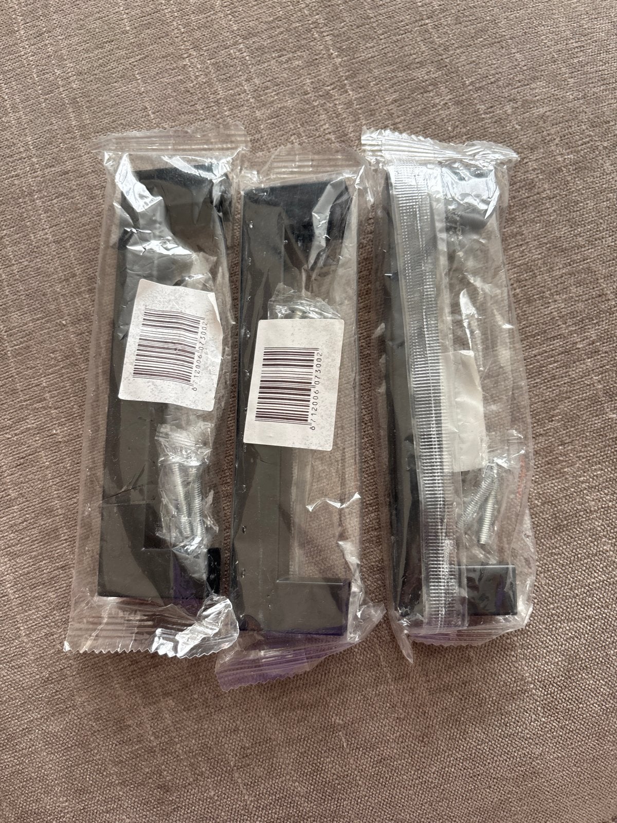 Zwarte meubelgrepen 128mm boormaat - 3 stuks, Ophalen of Verzenden, Nieuw, 100 tot 250 mm, Overige typen
