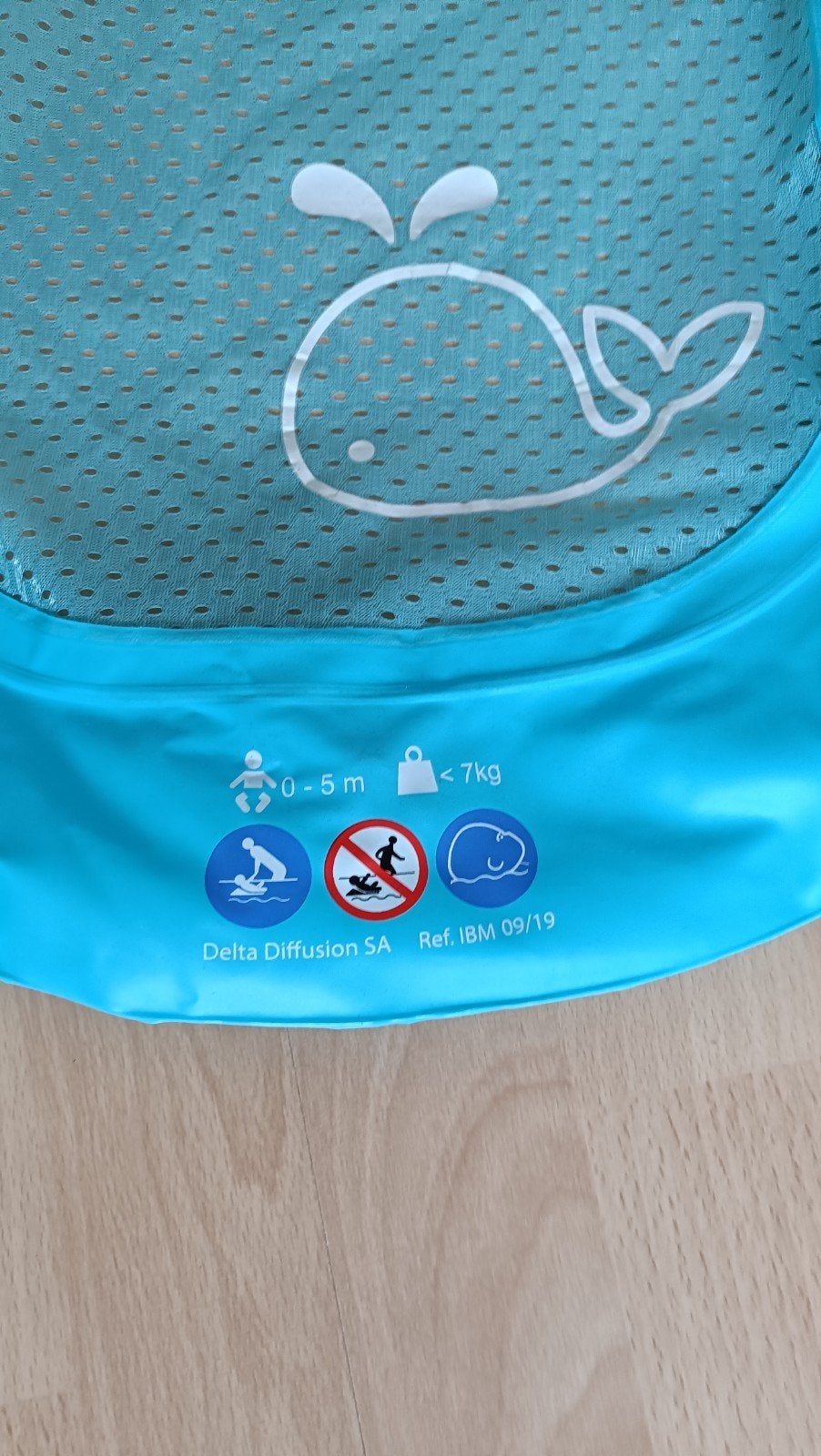 Doomoo Baby Badnestje  - Blauw met Walvis Design, Overige merken, Ophalen of Verzenden, Zo goed als nieuw, Badzitje of Badring