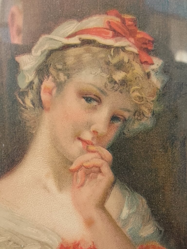 Sally in our alley grote antieke Engelse ingelijste prent., Ingelijst, Ophalen, Personages en Fantasiefiguren, Lithografie