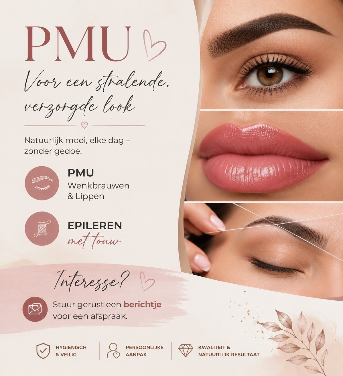 permanent make up, Ophalen, Nieuw, Gehele gezicht