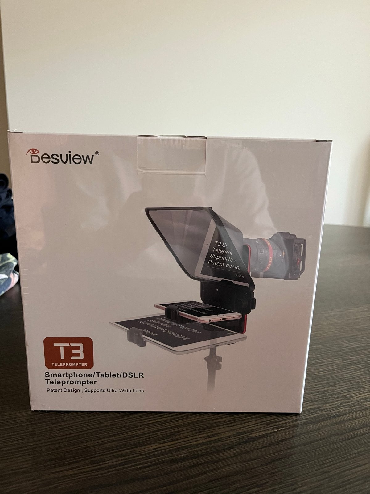 Desview T3 Teleprompter voor Smartphone/Tablet/DSLR, Audio, Tv en Foto, Verzenden, Nieuw, Overige merken, Overige typen