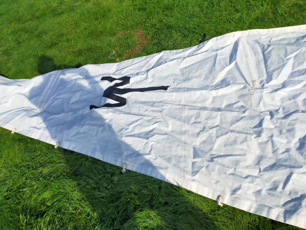 Set nette zeilen, Watersport en Boten, 6 meter of meer, Gebruikt, 15 tot 30 m², Ophalen of Verzenden