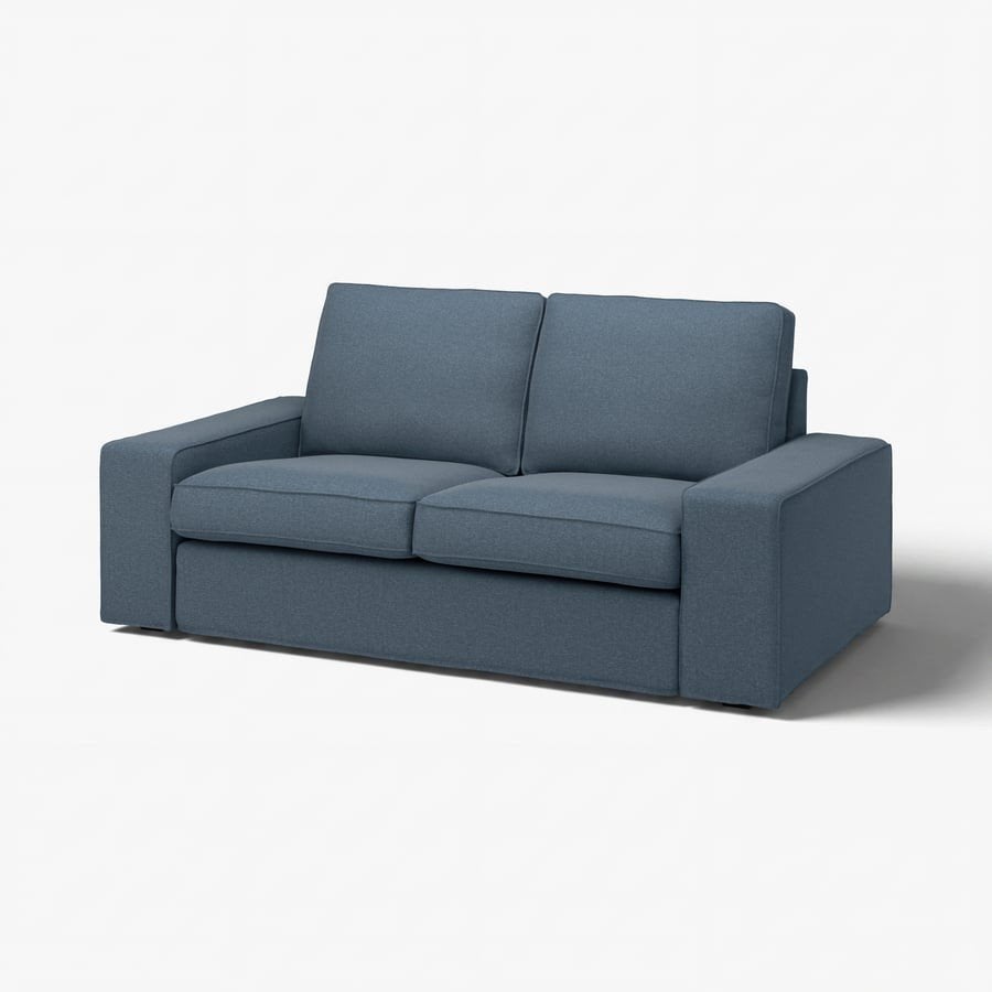 Hoes  Ikea Gunnared blauw Kivik 2 zits2e, Huis en Inrichting, Jeansblauw geweven stof, Tweepersoons, 75 tot 100 cm, Ophalen of Verzenden