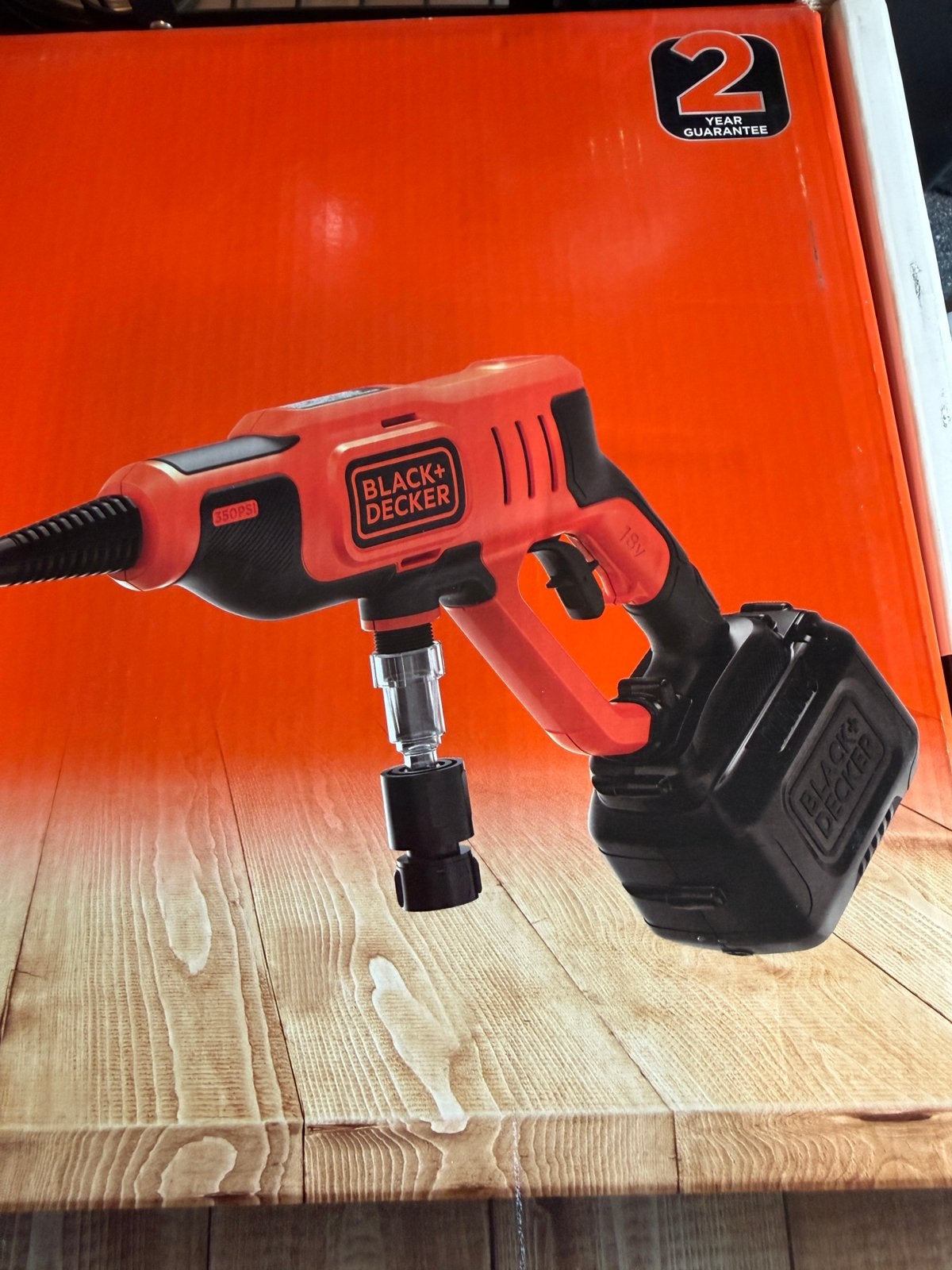 Black en decker accu hogedrukspuit NIEUW, Verzenden, Zo goed als nieuw, Accu