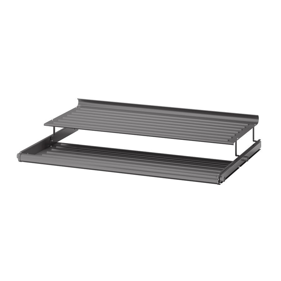 IKEA KOMPLEMENT Uittrekbaar schoenenrek, donkergrijs 100x58, Ophalen