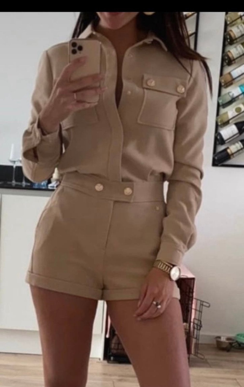 Niew Beige JoshV, Josh V playsuit, broekpakje in XS, Kleding | Dames, Jumpsuits, Verzenden, Nieuw, Maat 34 (XS) of kleiner, Beige