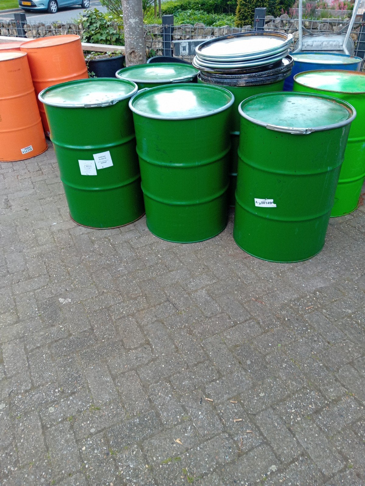 Metalen  vuurtonnenVaten / Tonnen - Diverse Maten en Kleuren, Ophalen, Nieuw
