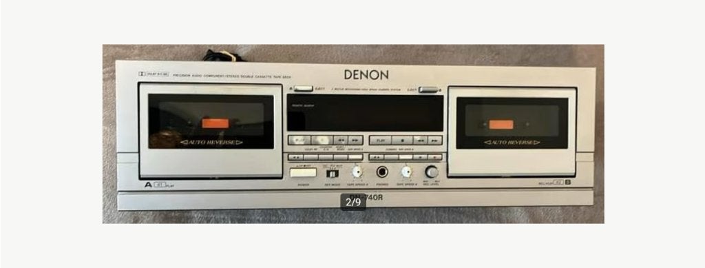 Denon DN-740 R Dubbel Cassette Deck., Ophalen, Dubbel, Denon, Auto-reverse