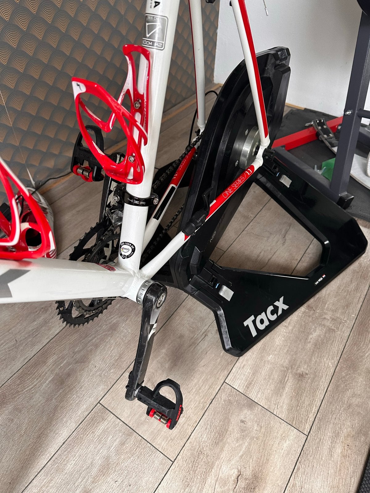 Tacx Neo trainer + Tacx steun + Elite stuursteun, Ophalen, Gebruikt