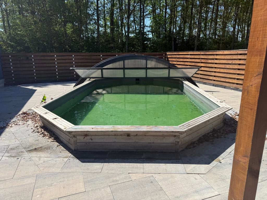 Zwembad met overkapping, Tuin en Terras, Zwembad-toebehoren, Gebruikt, Ophalen