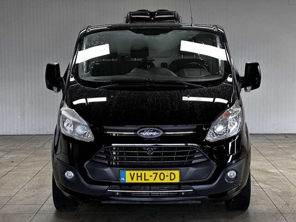 Ford Transit Custom 270 2.0 TDCI L1H1 Ambiente/ KOELAUTO !/, Auto's, Voorwielaandrijving, Euro 6, Zwart, Bedrijf
