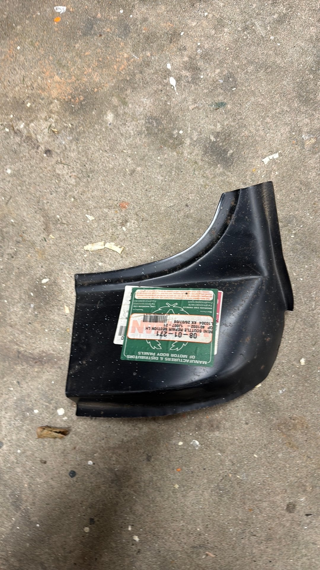 Paravan hoek links (classic mini), Verzenden, Links, Mini, Spatbord