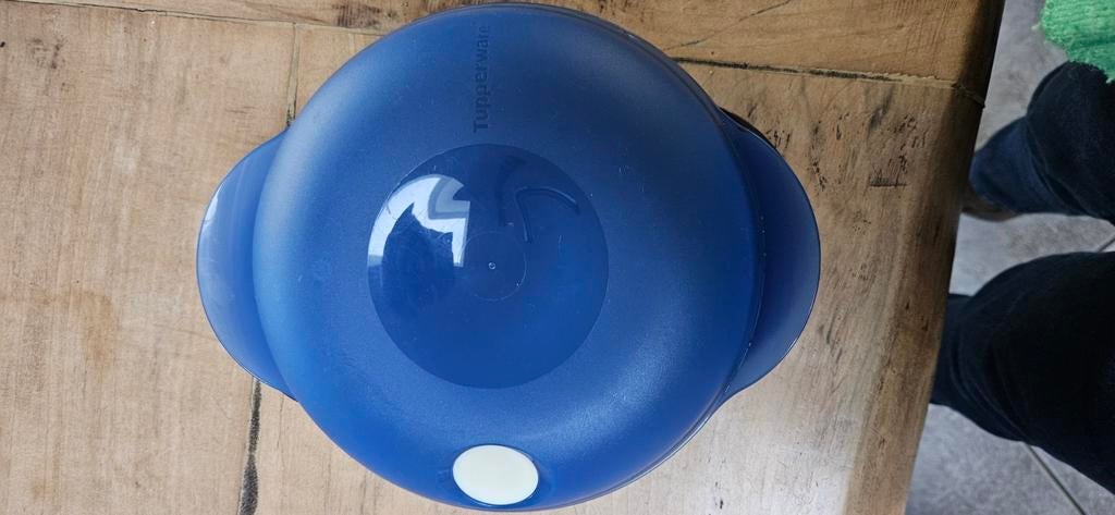 Tupperware magnetron schaal/bord - Blauw, Ophalen