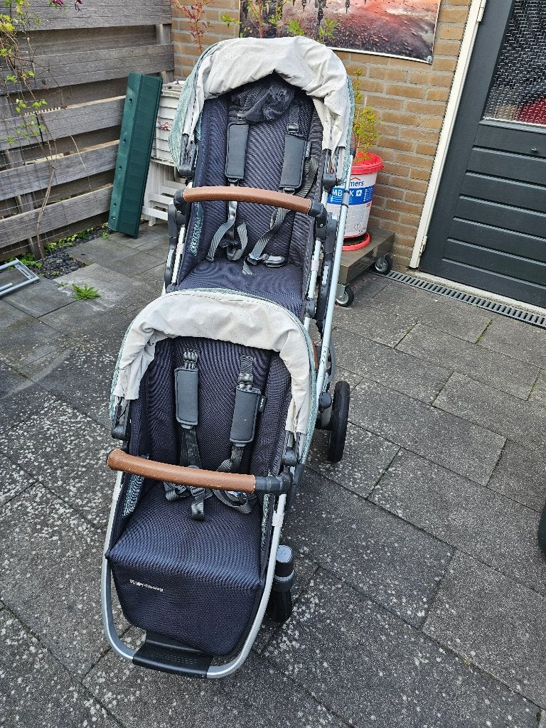 Compleet Uppababy Vista Kinderwagen Inclusief 2Zits + Wiegje, Gebruikt, Duowagen, Combiwagen, Ophalen