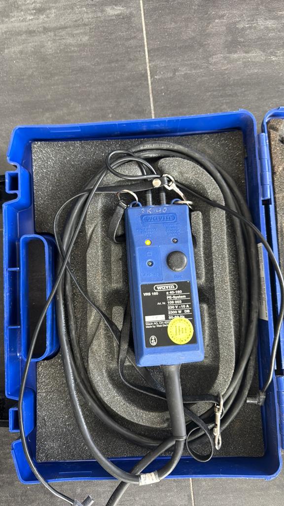 Wavin VRS 160 elektrolasapparaat voor Pe buizen >160 mm, Ophalen of Verzenden, Zo goed als nieuw