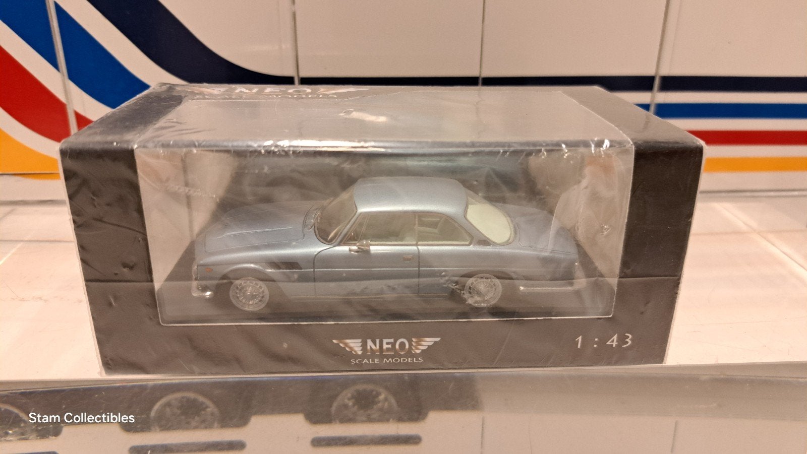 Neo Scale Models Iso Rivolta GT Blue Metallic - 1963, Overige merken, Auto, Nieuw, Ophalen of Verzenden