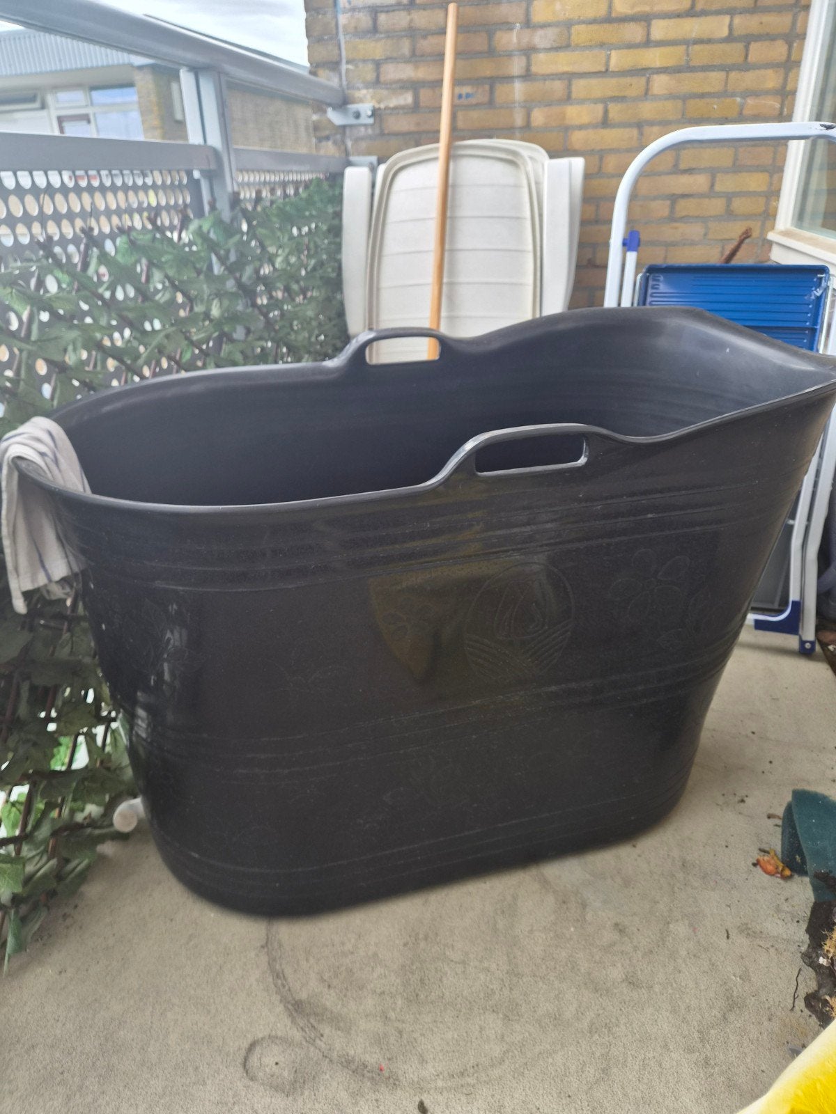 Zitbad / bath bucket, Ophalen, Zwart