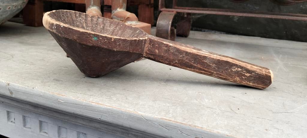 Brocante houten lepel, Ophalen of Verzenden