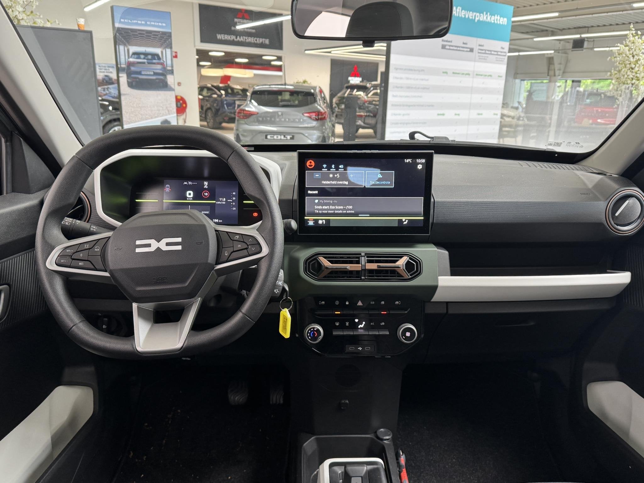 Dacia Spring Extreme 100 27,5 KwH | DEMO | Navigatie | Airco, Auto's, 970 kg, Stof, Huisgarantie, Met garantie (alle)