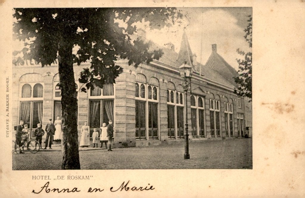 Hoorn Hotel De Roskam # 128, Verzamelen, Verzenden, Voor 1920, Gelopen, Noord-Holland