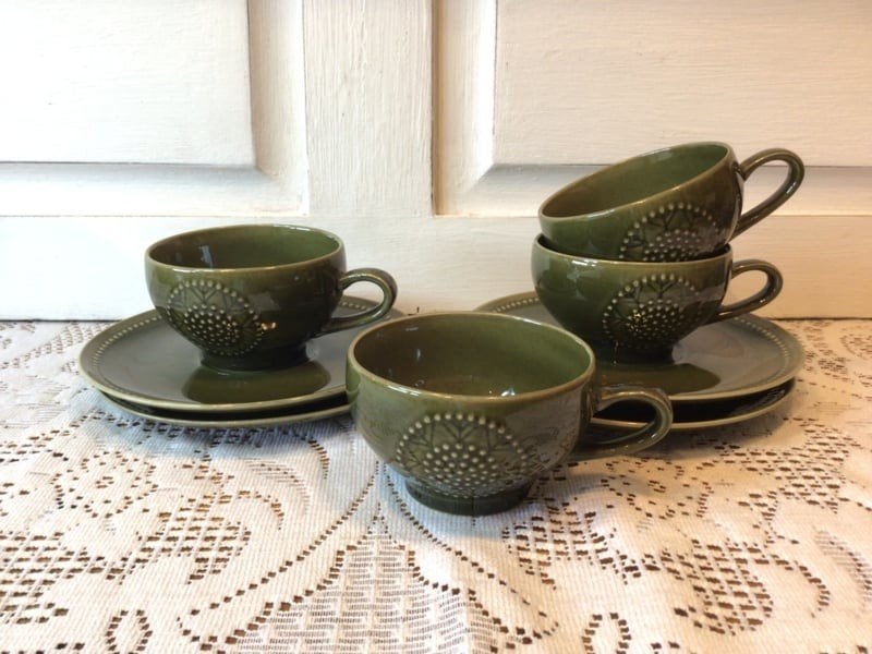 4 vintage kopjes van Melitta, Melitta, ., Ophalen of Verzenden, Zo goed als nieuw