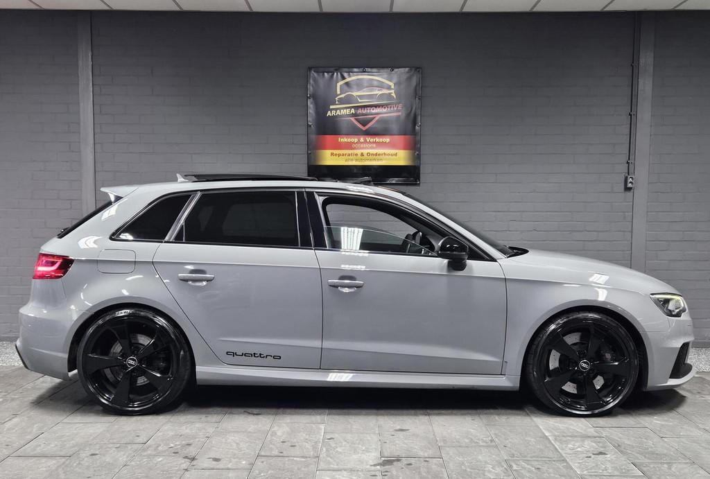 Audi RS3 2.5 TFSI quattro |Carplay|PANO|VIRTUAL Dash|CAMERA|, Gebruikt, Leder en Stof, Bedrijf, Vierwielaandrijving