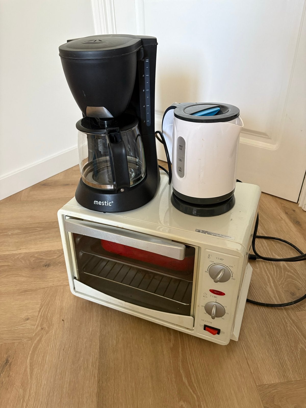 Camping combideal: oven, koffiezetapparaat & waterkoker, Witgoed en Apparatuur, Ovens, Ophalen of Verzenden, Vrijstaand, Gebruikt