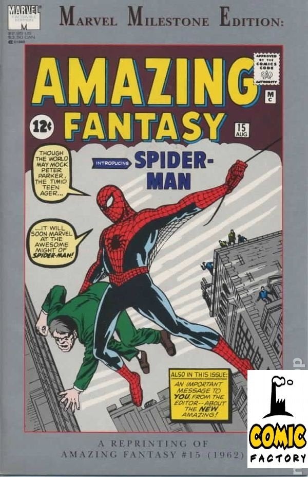 Marvel Milestone Edition Amazing Fantasy (1992) # 15, Eén comic, Ophalen of Verzenden, Zo goed als nieuw, Amerika