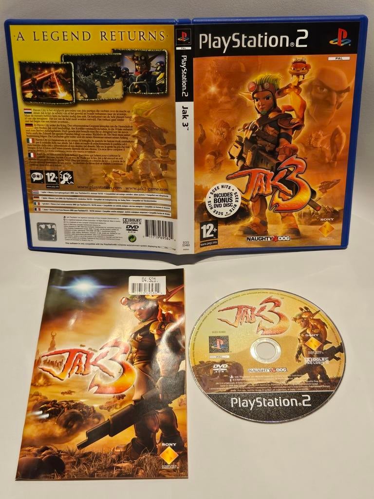 Jak 3 PS2, Avontuur en Actie, 1 speler, Ophalen of Verzenden, Zo goed als nieuw