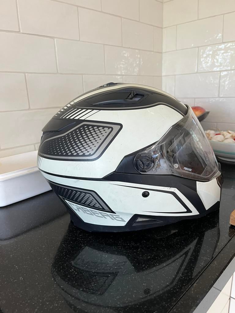 Brommer motor cross helm, Fietsen en Brommers, Ophalen of Verzenden, Gebruikt, Extra large of groter