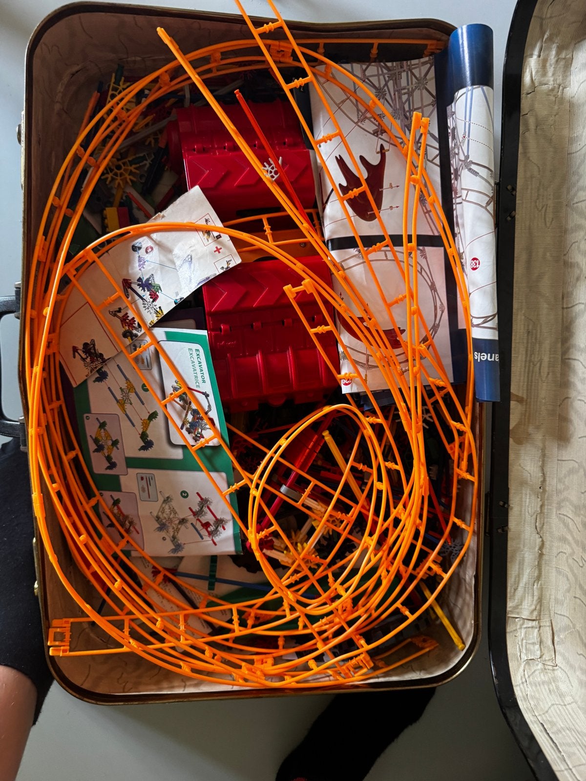 Grote partij K'nex met achtbaan onderdelen, Kinderen en Baby's, Ophalen of Verzenden, Gebruikt, K'nex