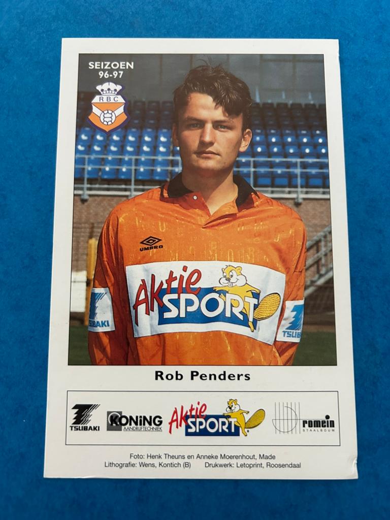 Rob Penders - RBC, Verzenden, Zo goed als nieuw, Overige binnenlandse clubs, Spelerskaart