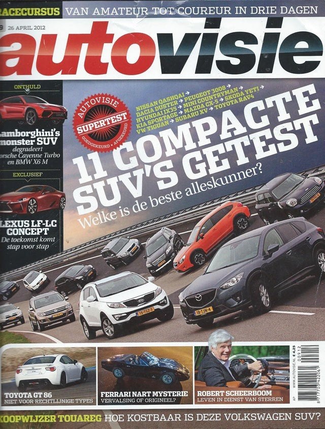 Autovisie 9 2012 : Toyota GT86 - Rav4 - VW Touareg - Tiguan, Ophalen of Verzenden, Gelezen, Algemeen