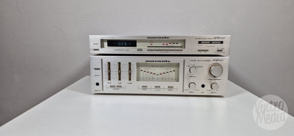 Marantz PM450 Versterker + ST520 Tuner | Stereo | Vintage, Overige merken, Tuner of Radio, Refurbished, Losse componenten