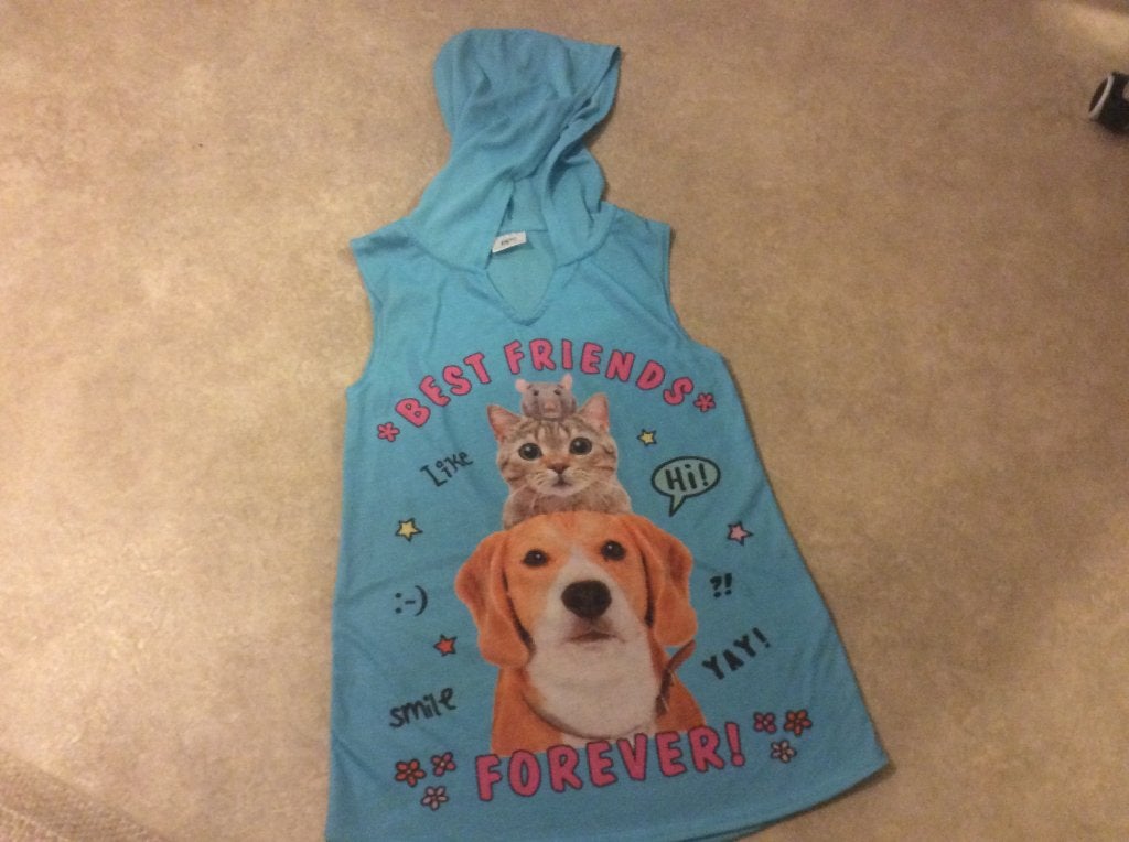 BPC sleeveless shirt hoodie "best friends" maat 140 / 146, Meisje, BPC, Ophalen of Verzenden, Zo goed als nieuw