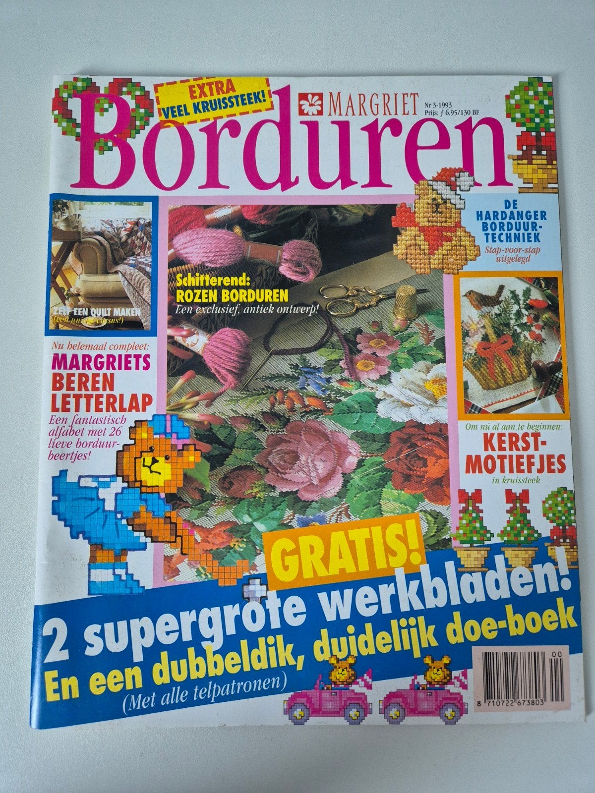 borduren margriet nr 3 1993, Ophalen of Verzenden, Zo goed als nieuw, Patroon