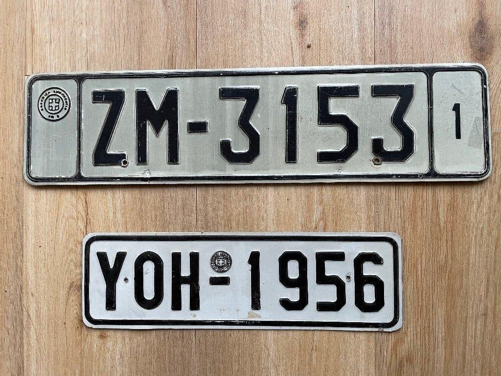 Setje nummerplaten GRIEKENLAND. ( kentekenplaat ), Verzenden, Gebruikt, Auto's