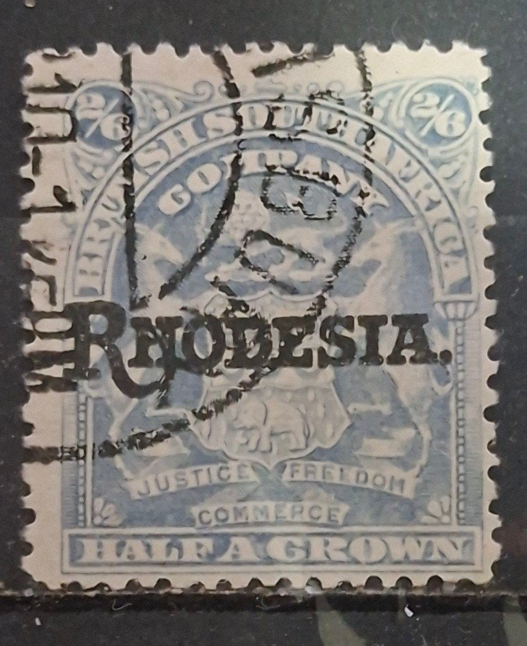 Rhodesie Postzegel (B3-P17), Ophalen of Verzenden, Overige landen, Gestempeld