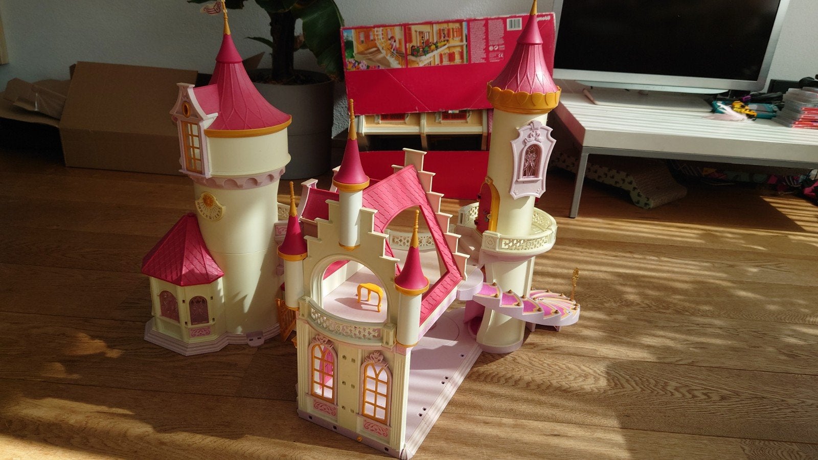 Grote Playmobil collectie: Kasteel, groot herenhuis, school, Kinderen en Baby's, Speelgoed | Playmobil, Ophalen, Gebouw, Complete set