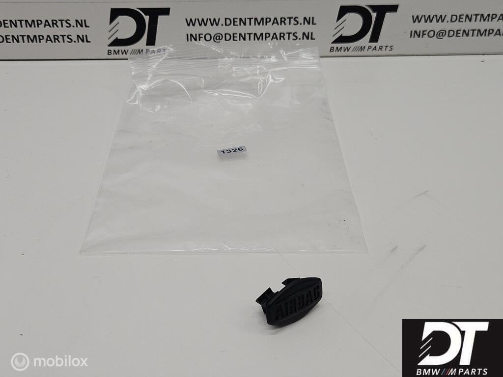 Afdekkap deurpaneel airbag zwart BMW 3-serie E46 51418253158, Gebruikt, Ophalen of Verzenden, BMW