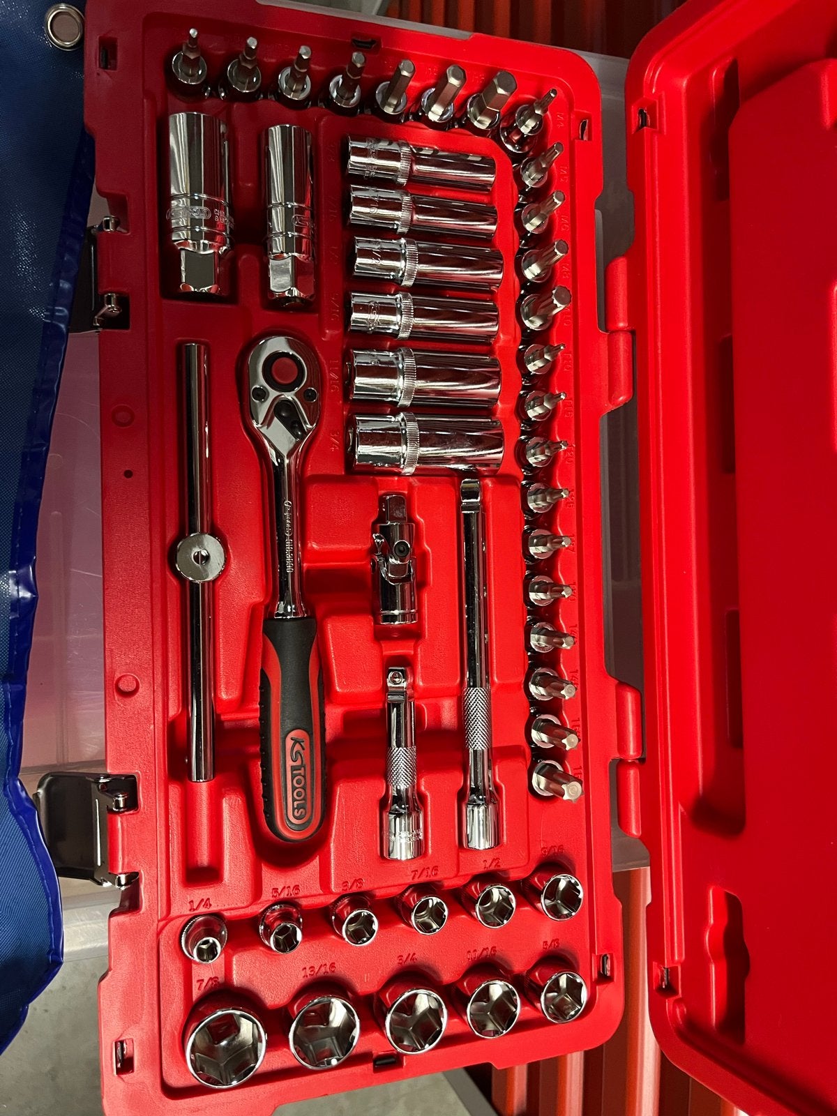 KS Tools Gereedschapsset engelse matenmet doppen en sleutels, Ophalen of Verzenden, Nieuw