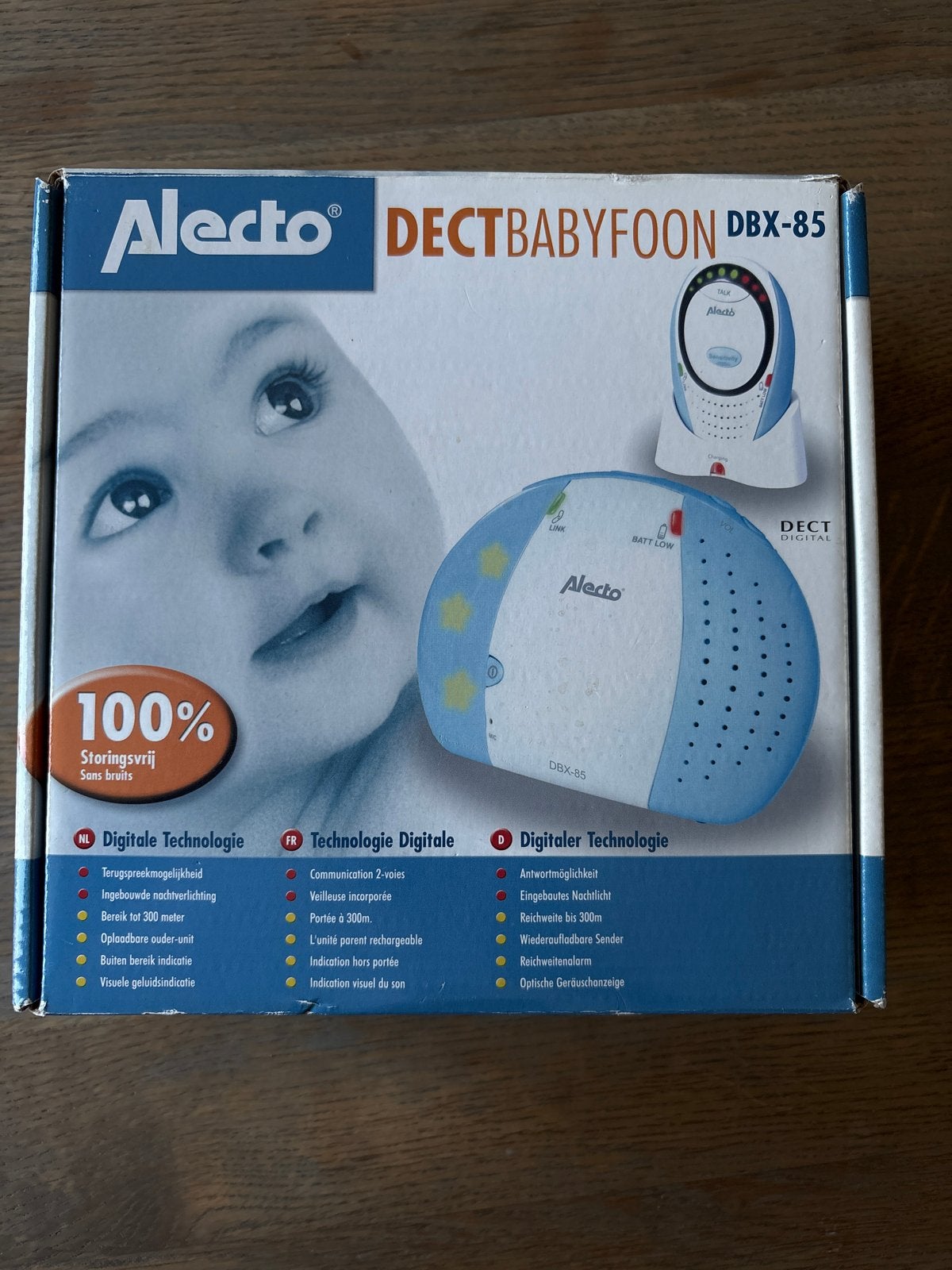 Alecto DECT Babyfoon DBX-85 - Storingsvrij en Digitaal, Ophalen of Verzenden, Gebruikt, 250 meter of meer, Digitaal
