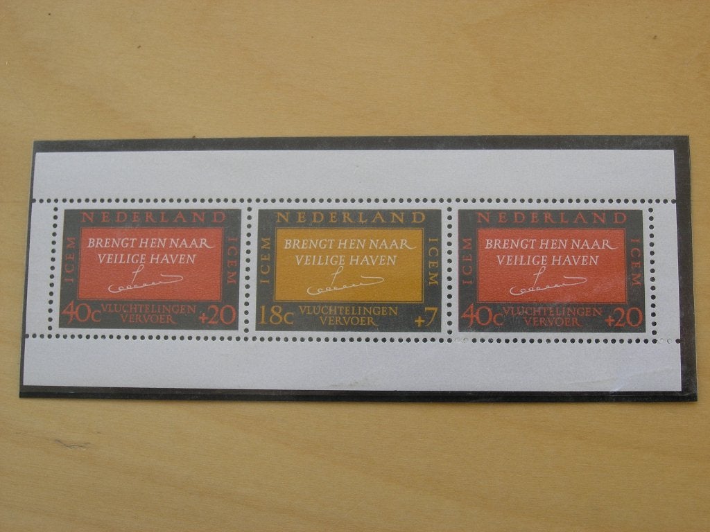 Blokje 3 Zegels "Brengt hen naar veilge haven". 1966 NIEUW, Ophalen of Verzenden, Na 1940, Postfris