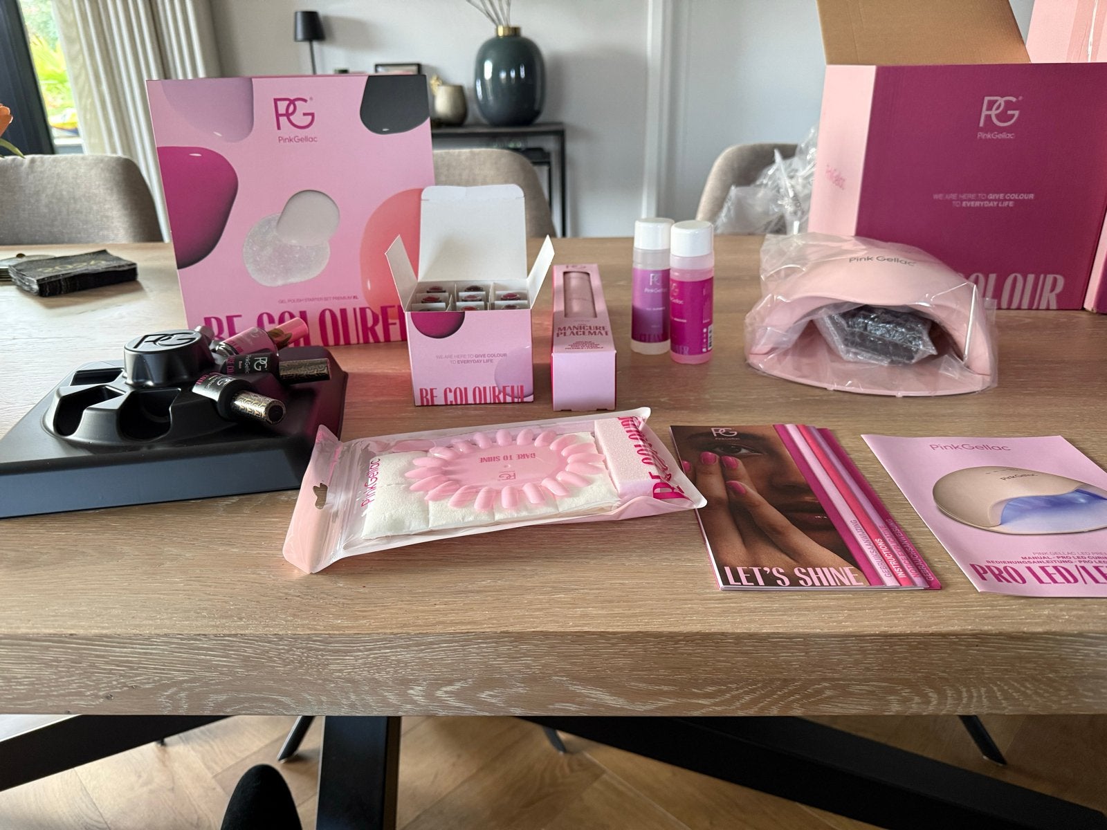 Nieuwe PinkGel lak set inclusief 7 kleuren, Ophalen, Nieuw, Overige typen