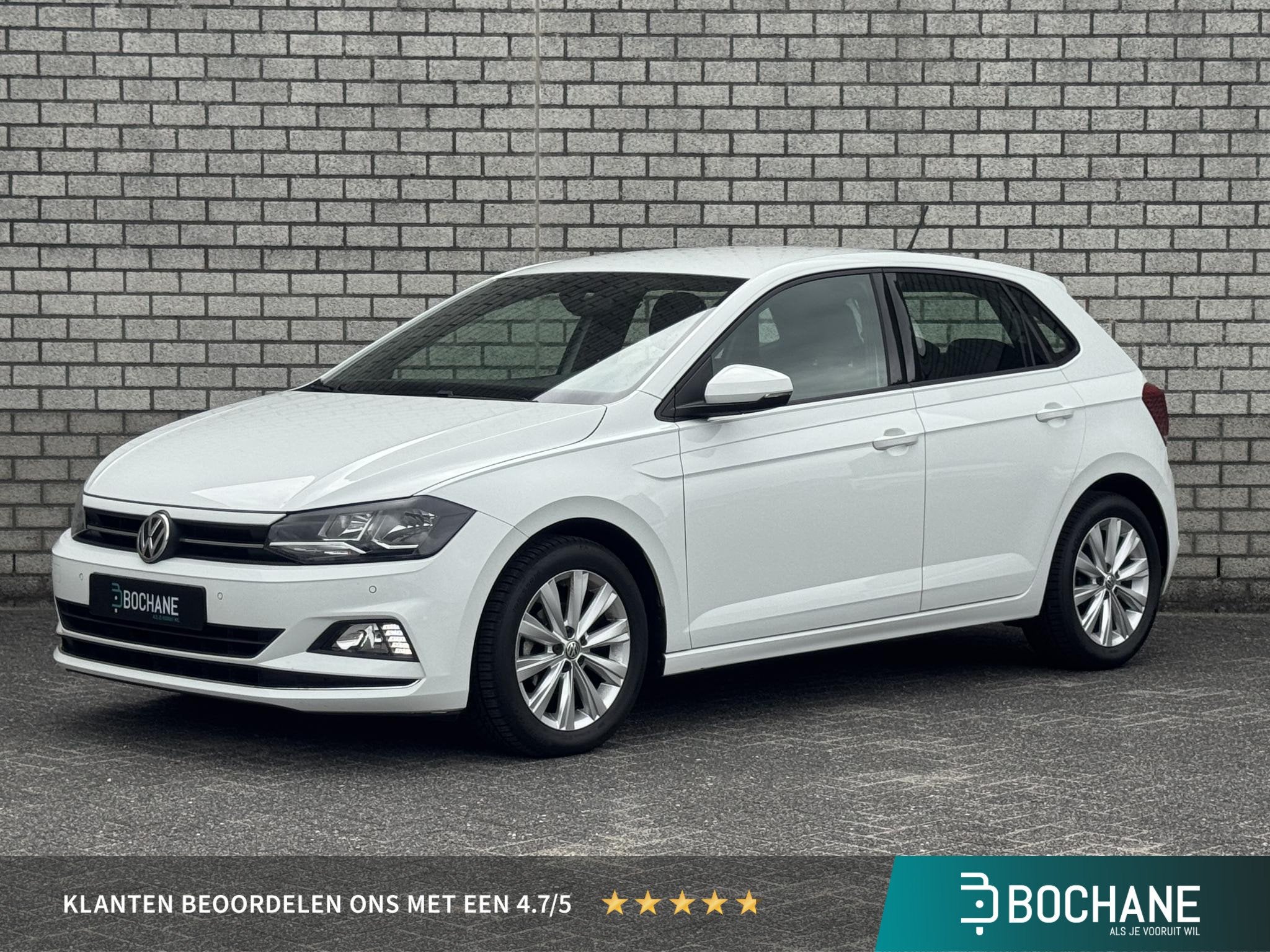 Volkswagen Polo 1.0 TSI Highline | Parkeersensoren | Navigat, Voorwielaandrijving, Stof, Gebruikt, 95 pk